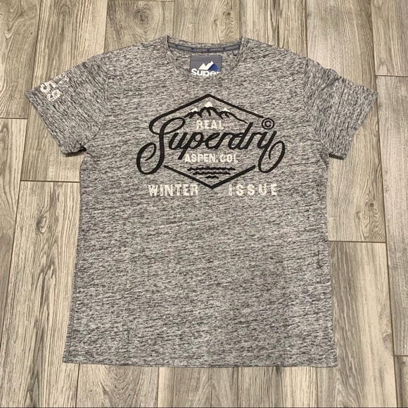 Superdry Mens Grey T-Shirt, XL - Picture 2 of 4